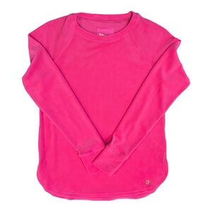 Lilly Pulitzer hit pink plush Luxletic sweatshirt XS new without tags